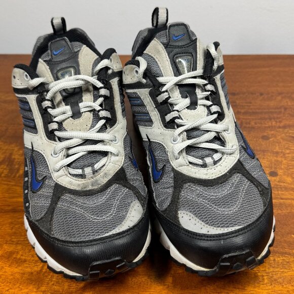 Nike Shoes Mens 8 Scrambles Hiking Trail Sneakers 313388-041 Grey Royal - Picture 1 of 11